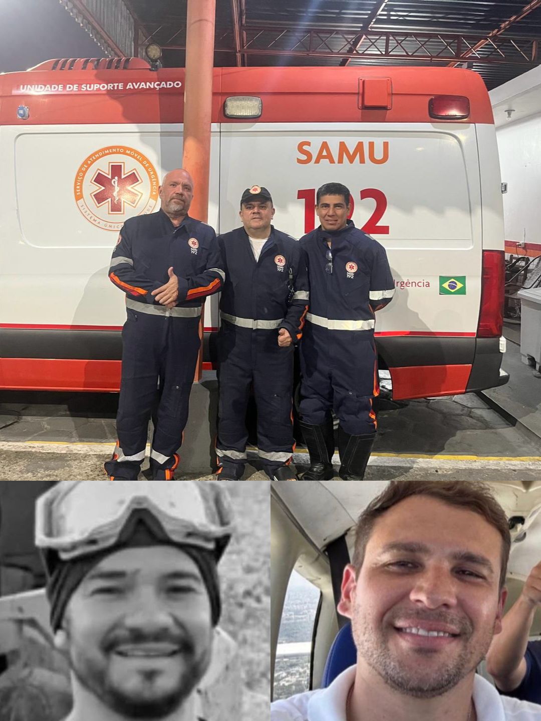 Equipe Socorristas e as vítimas